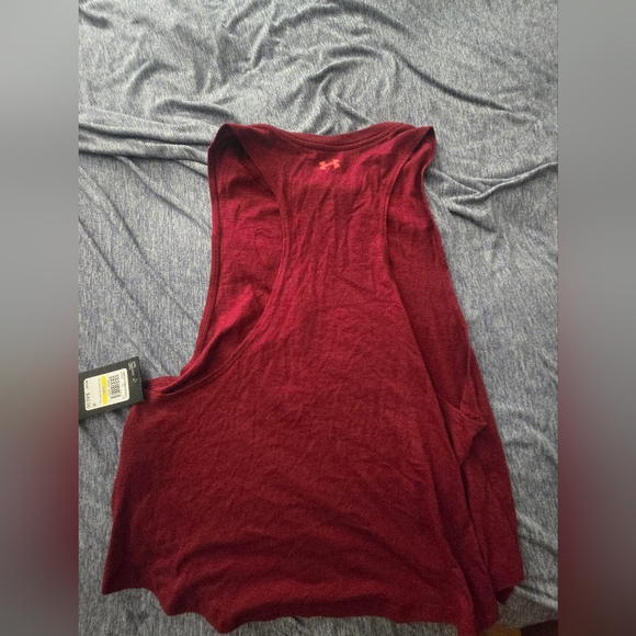 Project Rock Under Armour Women's Sleeveless Red Top - Picture 4 of 4